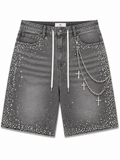 Faith & Loyalty Rhinestone Shorts