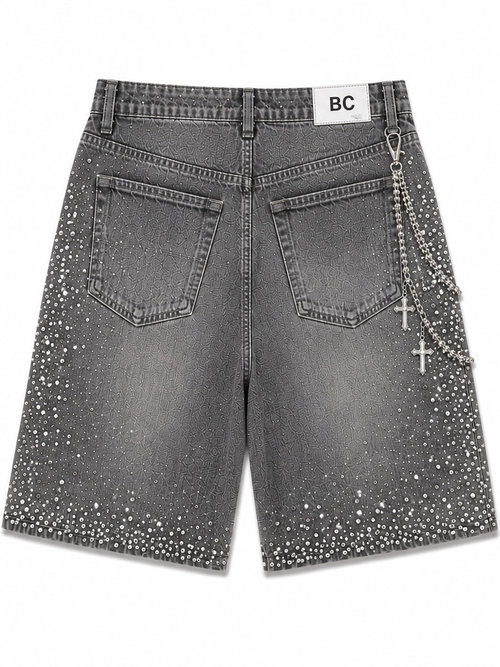 Faith & Loyalty Rhinestone Shorts